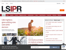Tablet Screenshot of lifesciencesipreview.com